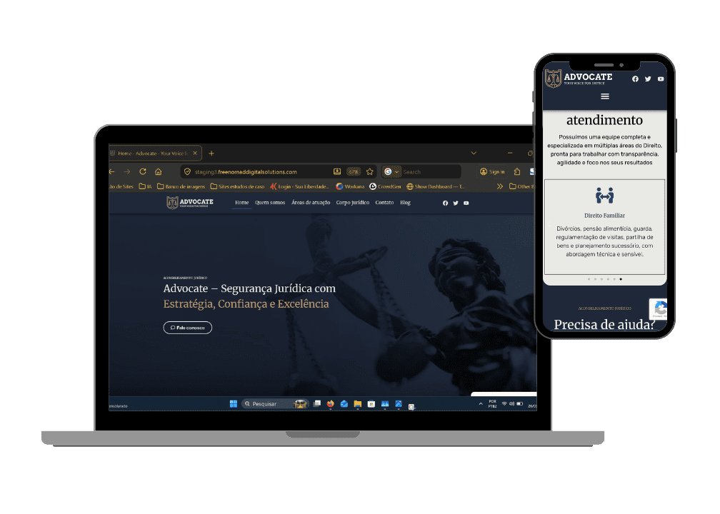 criação de site de consultório de advocacia por agência de marketing digital em Ribeirão Preto